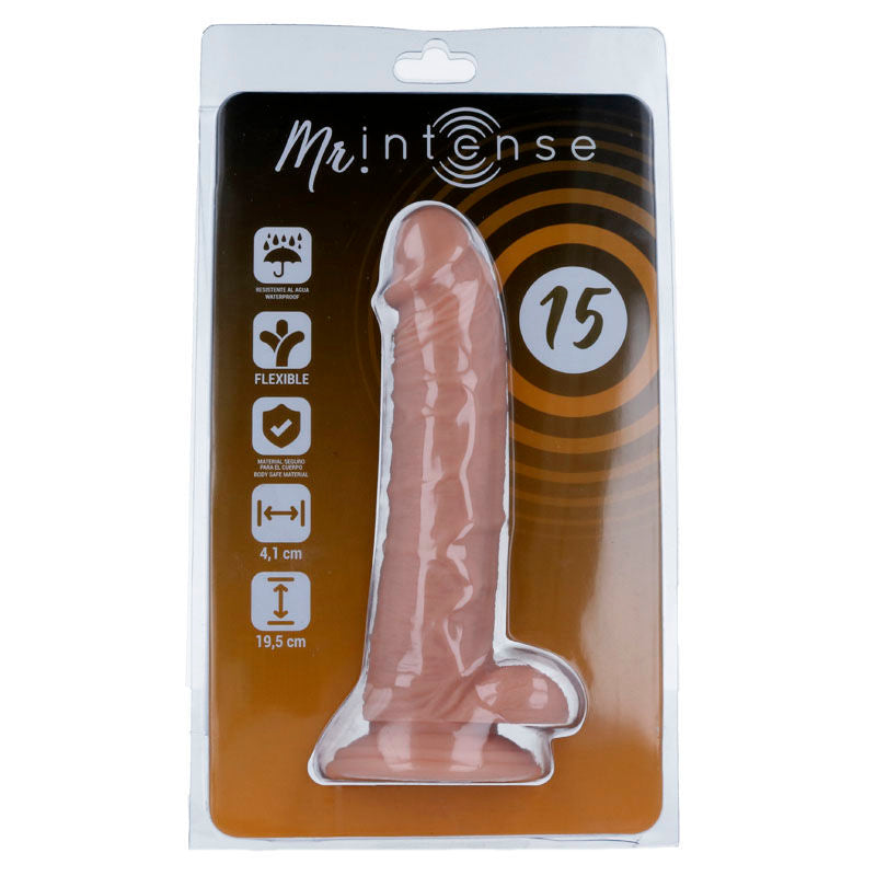 Mr Intense 15 Realistic Cock 19.5 CM -O- 4.1 CM — Skin