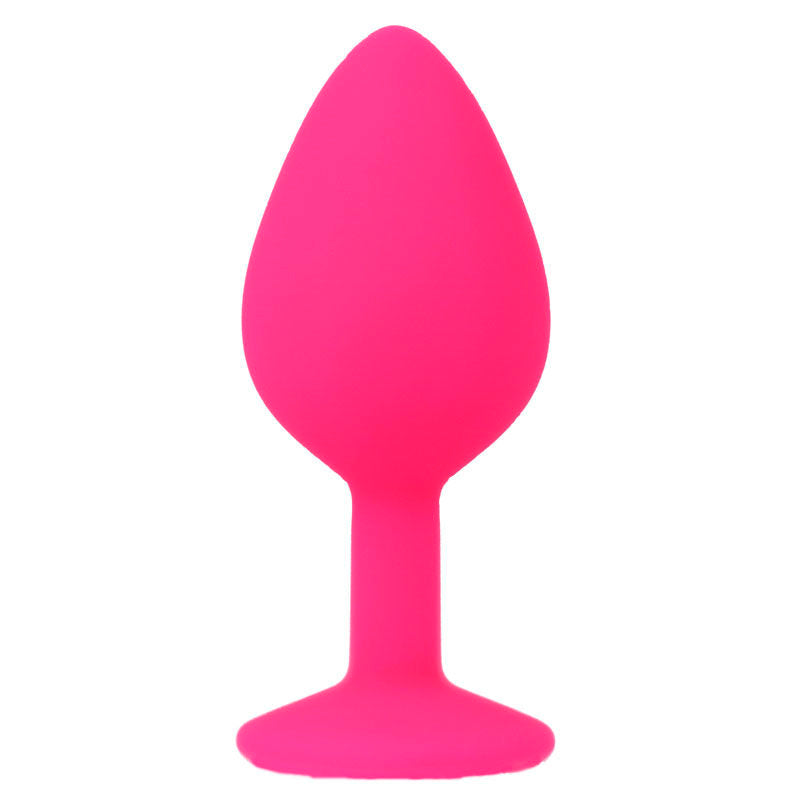 Intense Shelki M Anal Plug — Fuchsia silicone