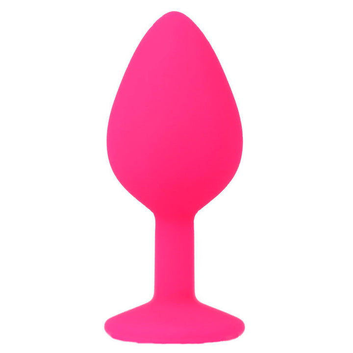Intense Shelki M Anal Plug — Fuchsia silicone