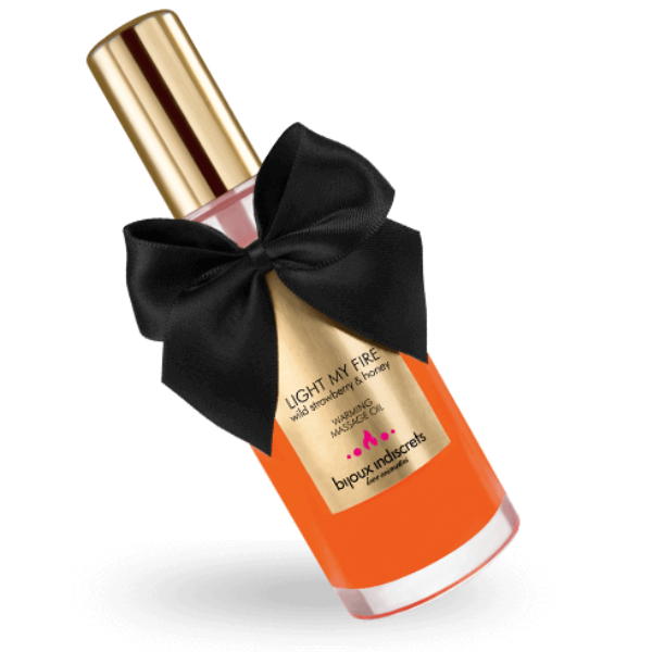 Bijoux Massage Oil - Heat Effect Strawberry Aroma