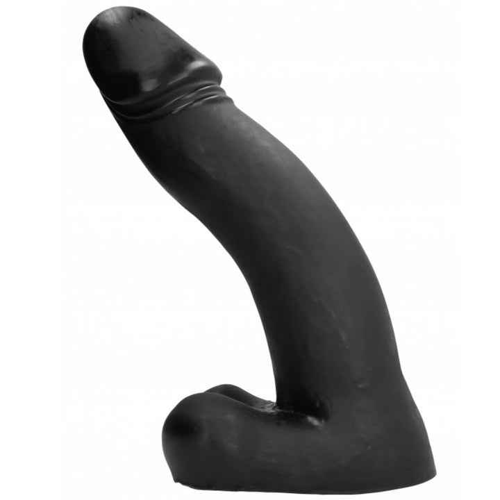 All Black Black Dildo 45 CM — Black TPR