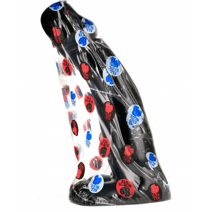 All Black Realistic Black Fisting Dildo 29 CM — Black PVC