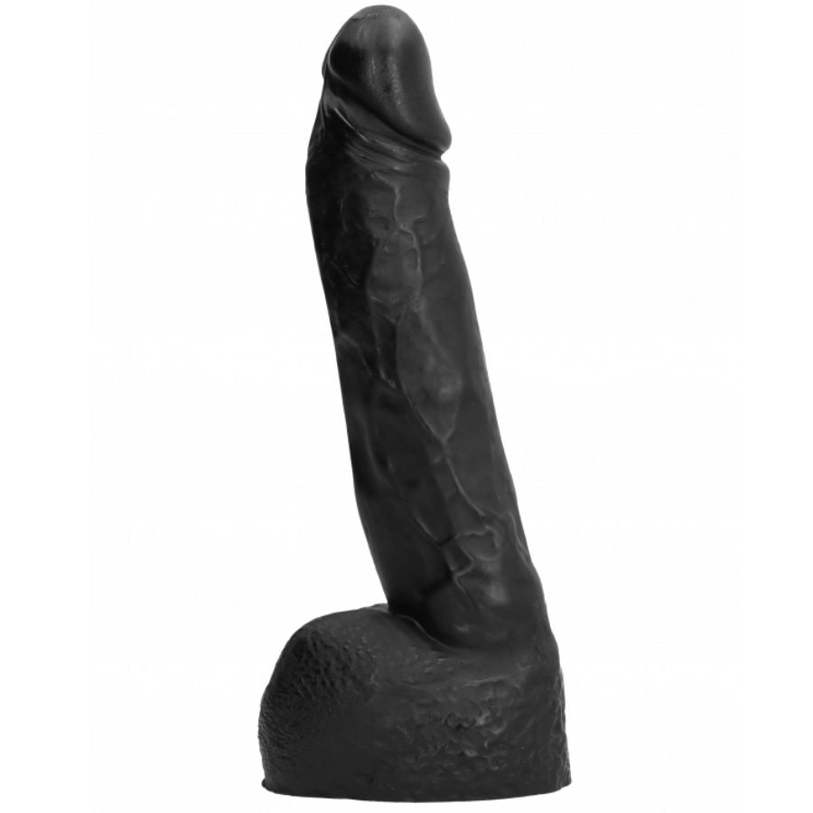All Black Fisting Dildo 20 CM — Black PVC