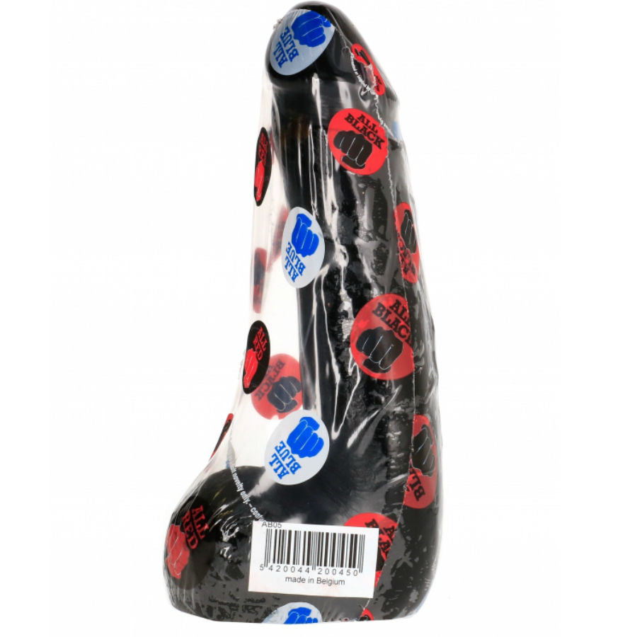 All Black Soft Black Realistic Dildo 20 CM — Black TPR