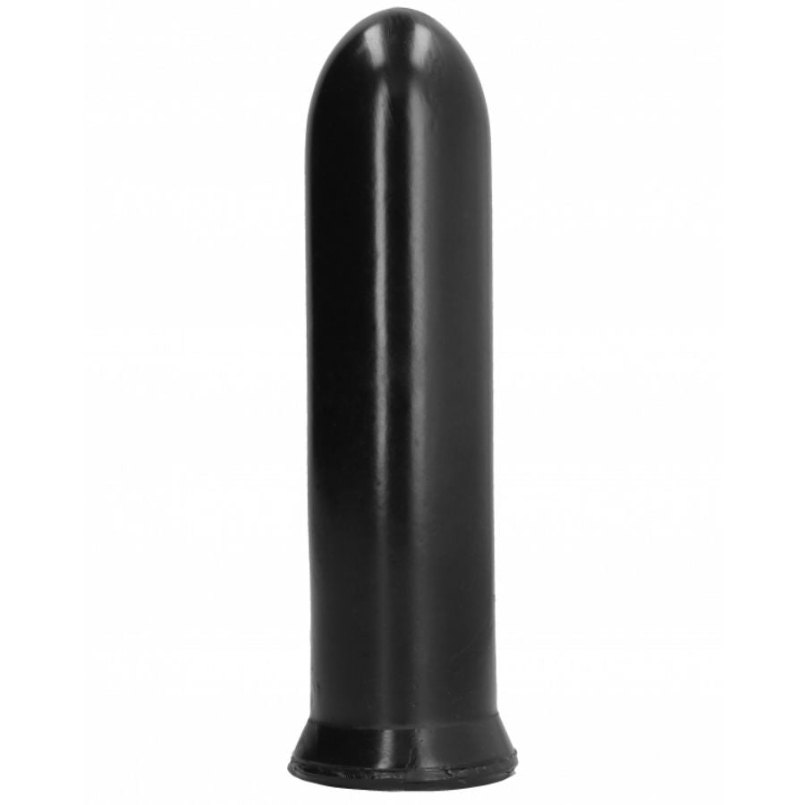 All Black Dildo Black 19 CM — Black PVC