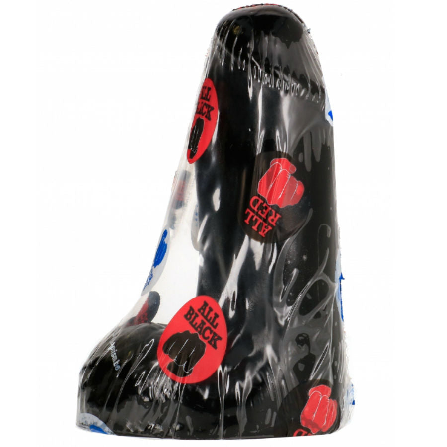 All Black Dildo Realistic 13 CM — Black PVC