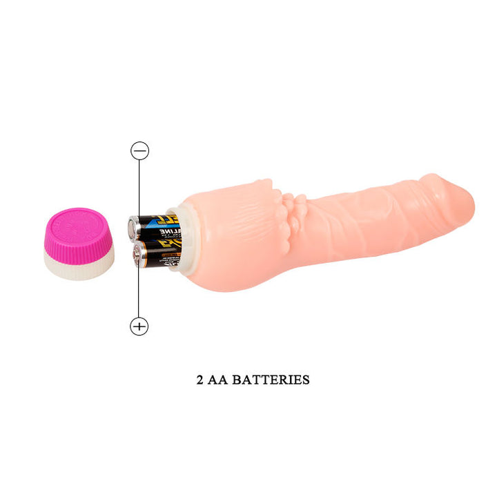 Baile - Waves Of Pleasure Realistic Vibrating 19.5 CM — Skin