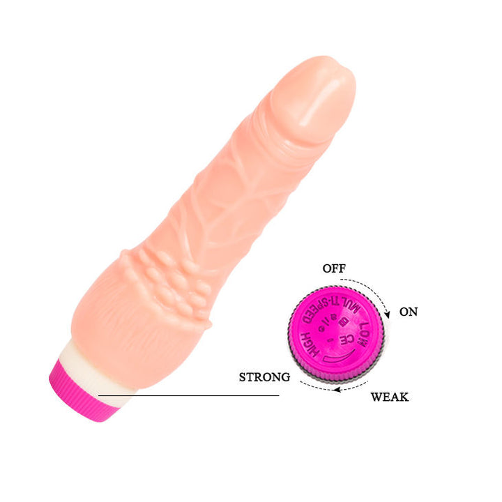 Baile - Waves Of Pleasure Realistic Vibrating 19.5 CM — Skin