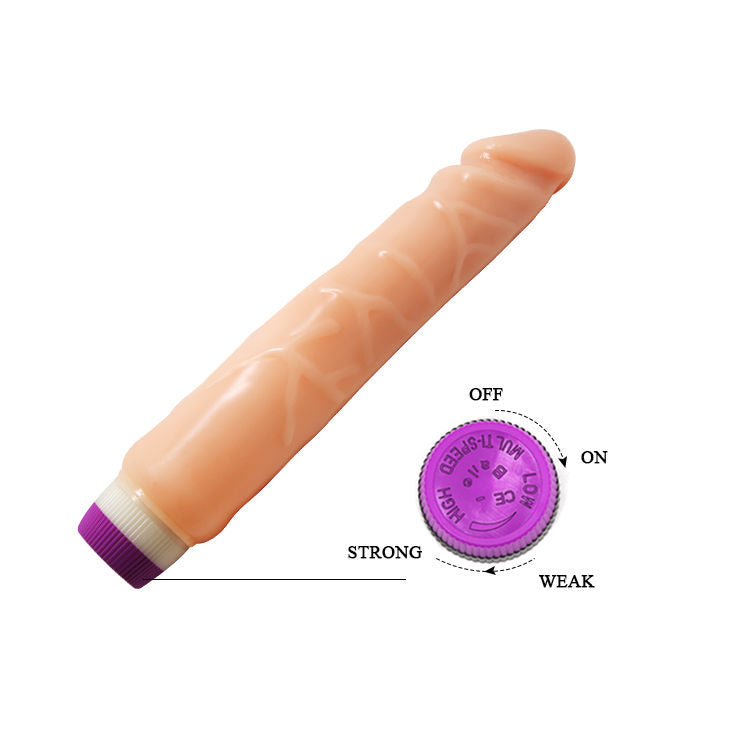 Baile - Waves Of Pleasure Realistic Vibrating 25.5 CM — Skin