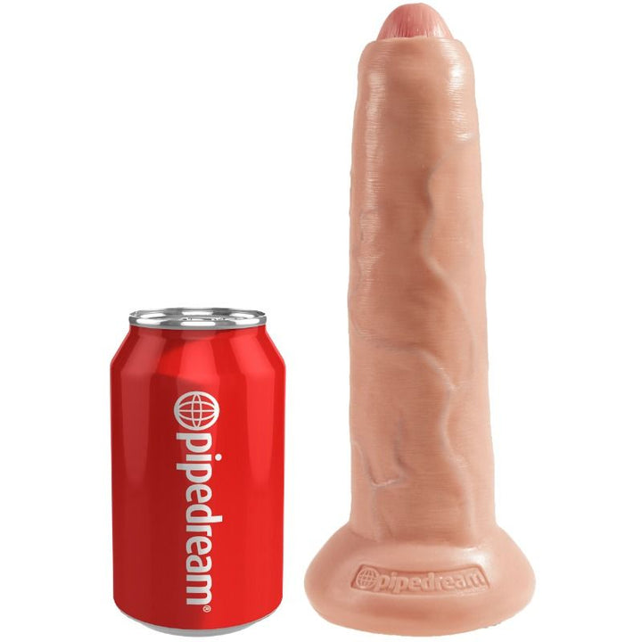 King Cock Realistic Dildo Uncut Flesh 23 CM — Skin