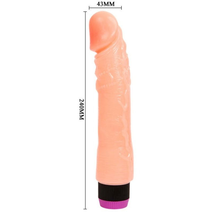 Baile Natural - Flexible Realistic Vibrator 24 CM — Skin PVC