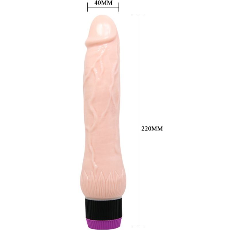 Baile - Adour Club Realistic Vibrator Wide Base 22 CM — Skin TPR