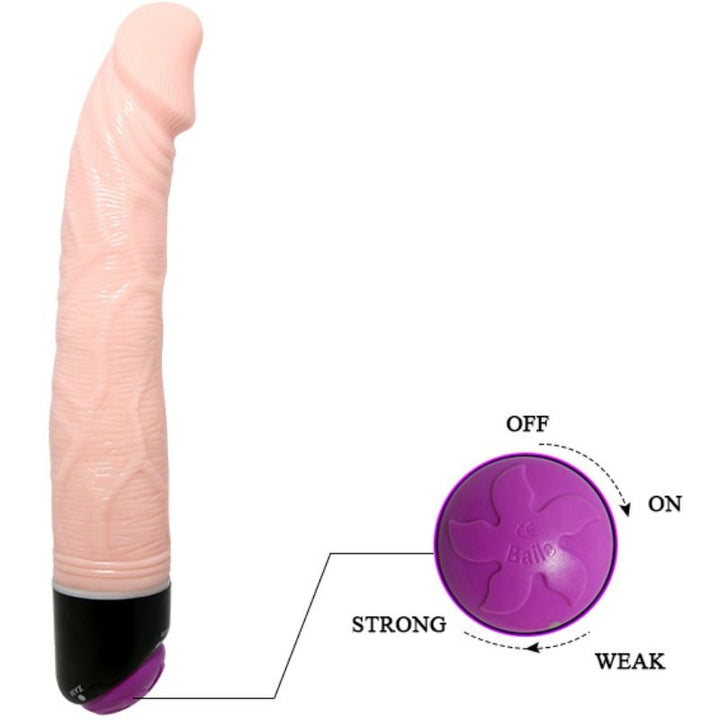 Baile - Adour Baile Club Realistic Vibrator 23 CM Natural — Skin TPR
