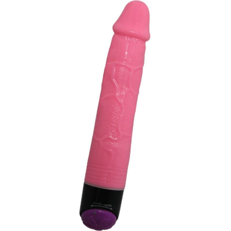 Baile - Colorful Sex Realistic Vibrator Pink 23 CM