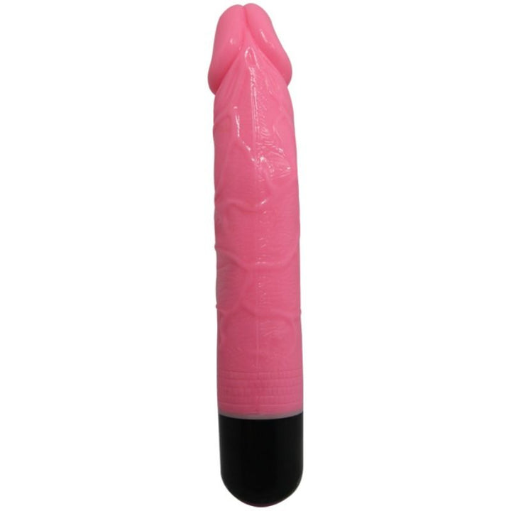 Baile - Colorful Sex Realistic Vibrator Pink 23 CM — Pink TPR