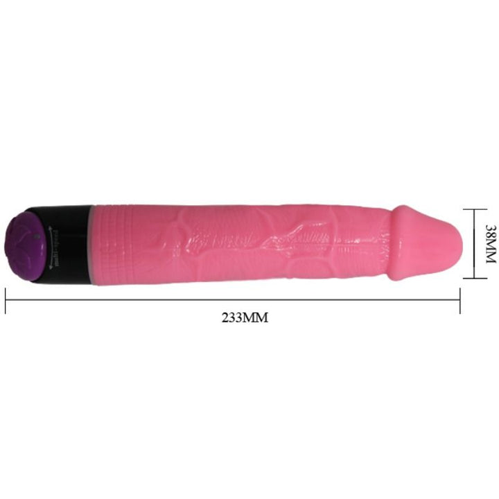 Baile - Colorful Sex Realistic Vibrator Pink 23 CM — Pink TPR