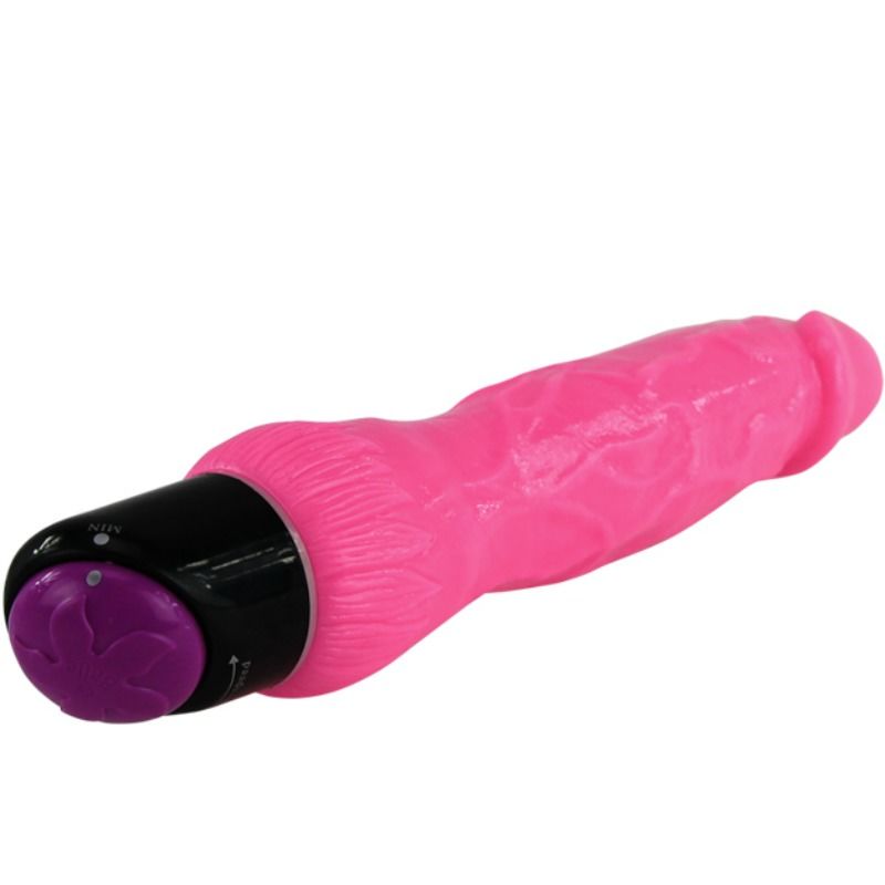 Baile - Colorful Sex Realistic Vibrator Pink 24 CM — Pink TPR