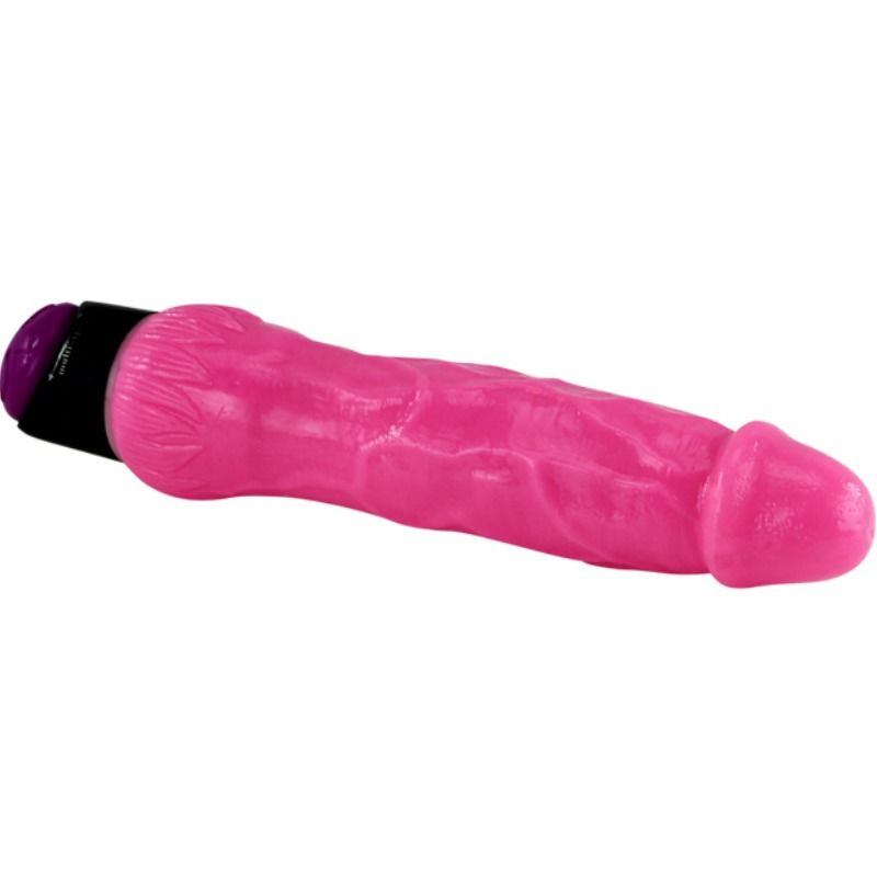 Baile - Colorful Sex Realistic Vibrator Pink 24 CM — Pink TPR