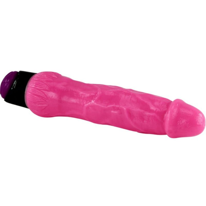 Baile - Colorful Sex Realistic Vibrator Pink 24 CM — Pink TPR