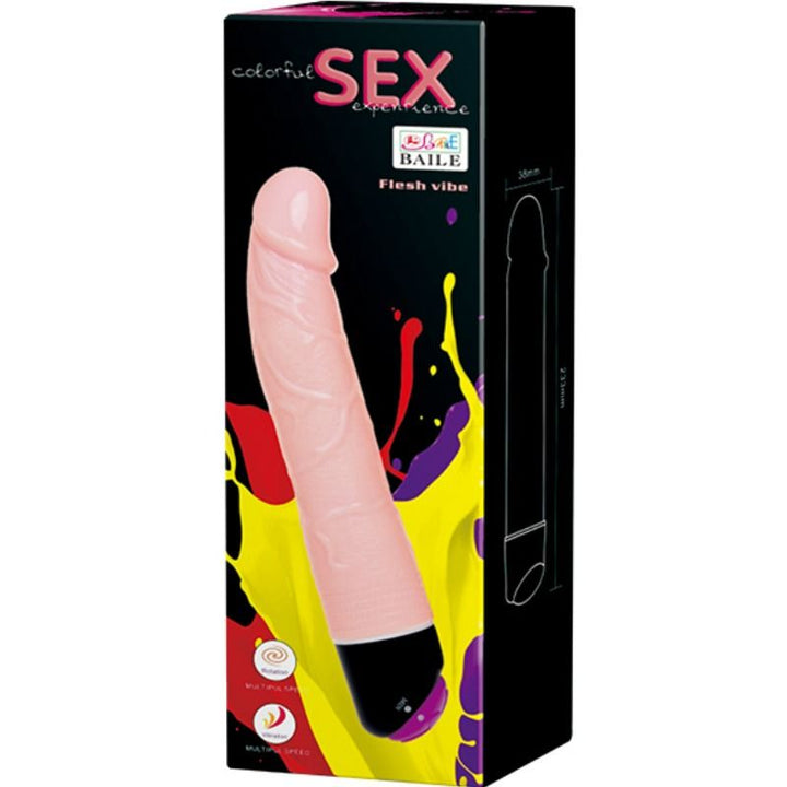 Baile - Colorful Sex Vibration And Rotation 24 CM — Skin PVC