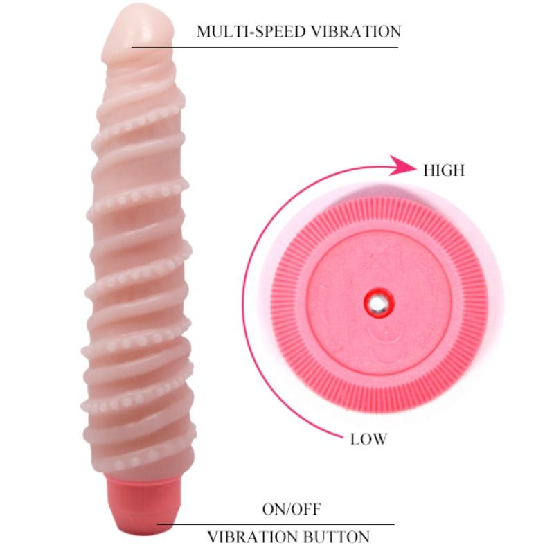 Baile Flexi - Vibe Sensual Spiral Vibrator 19.5 CM — Skin