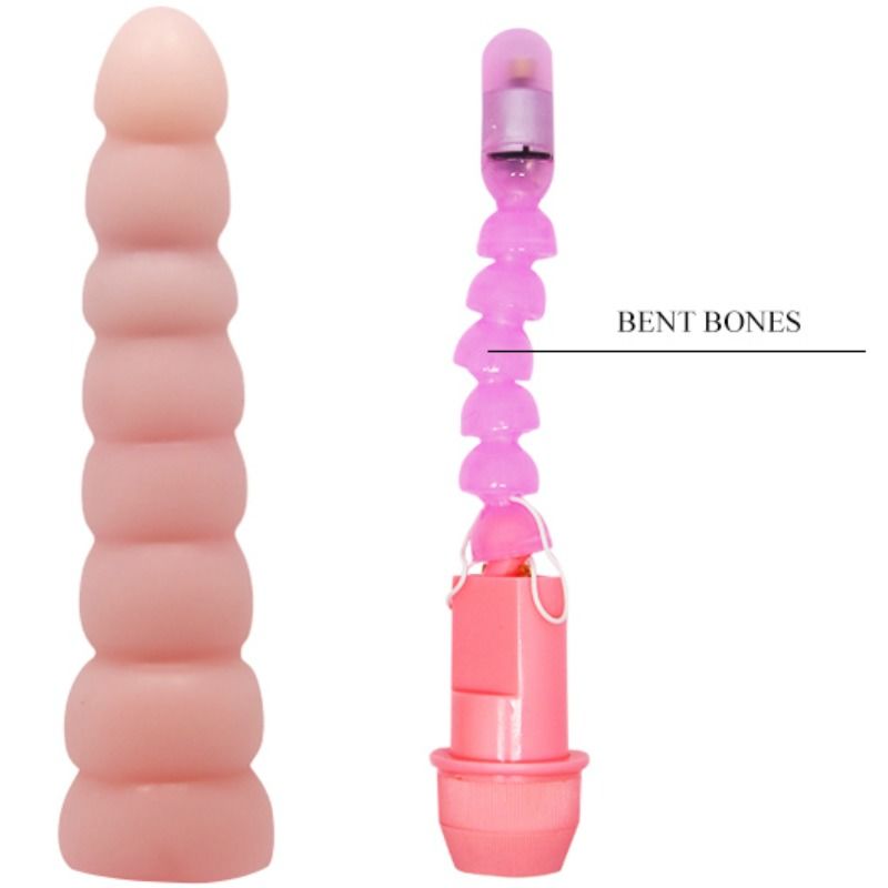 Baile - Flexi Vibe Sensual Spine Flexible Vibrator 19 CM — Pink