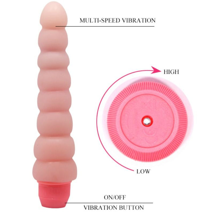 Baile - Flexi Vibe Sensual Spine Flexible Vibrator 19 CM — Pink