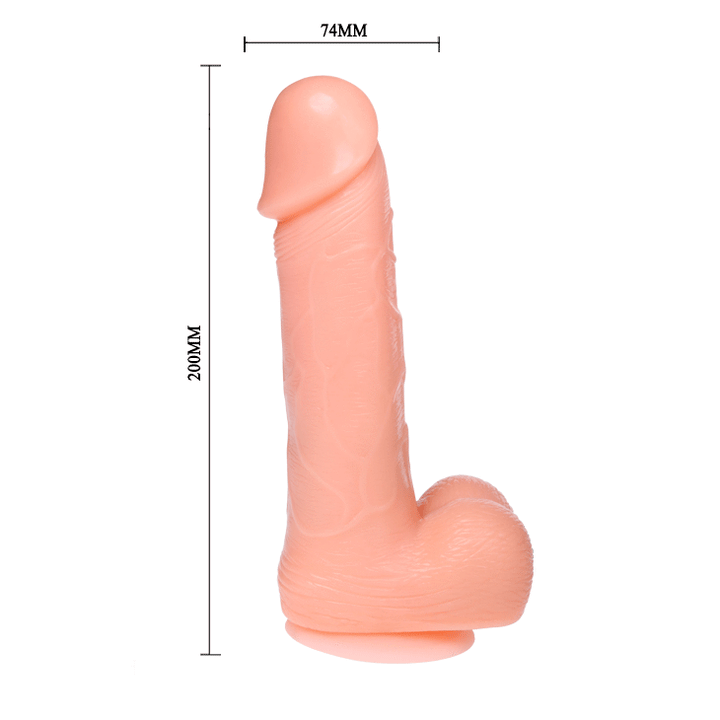 Baile - Realistic Dildo Dong Vibration And Rotation 20 CM — Skin TPR