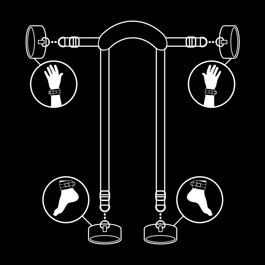 Fetish Submissive Master - Position With 4 Noprene-Lined