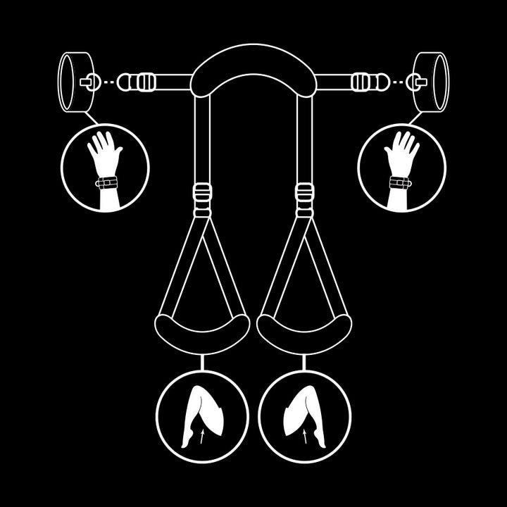 Fetish Submissive Open - Legs Position With Noprene Lining