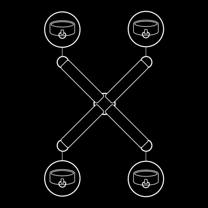 FETISH SUBMISSIVE - VEGAN LEATHER HANDCUFF UNION