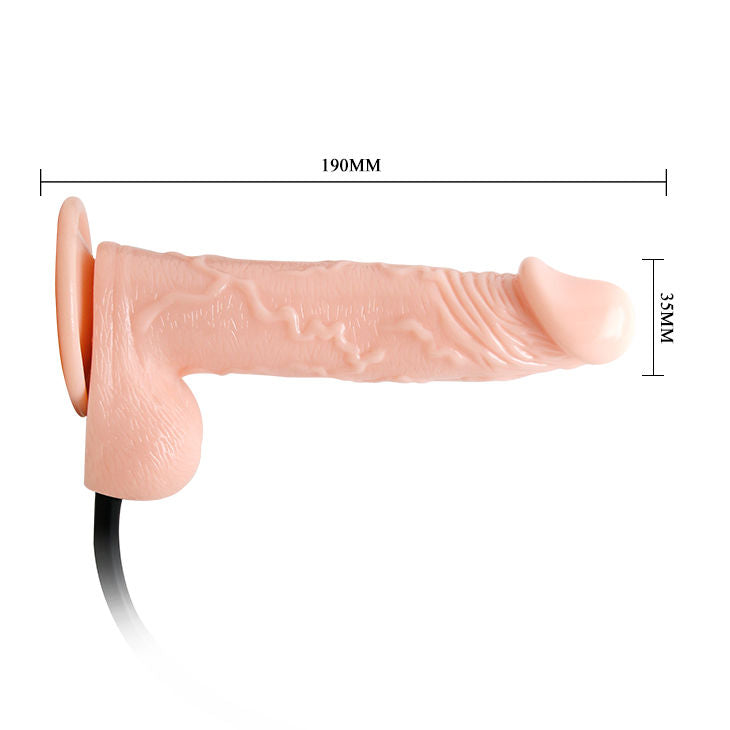 Baile - Realistic Vibrating And Inflatable Dildo — Skin TPR