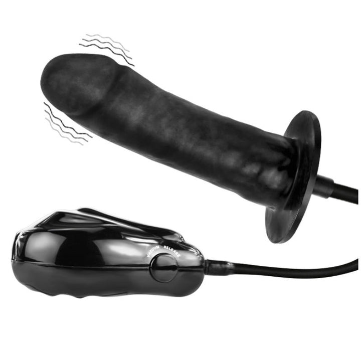 Baile Bigger - Joy Inflatable Dildo With Vibration 16 CM — Skin Rubber