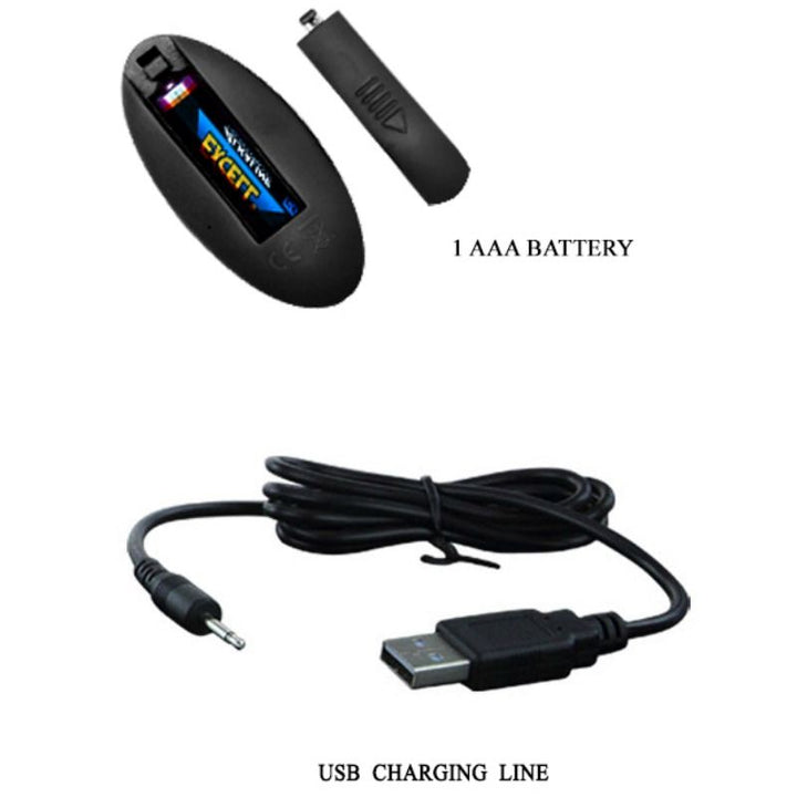 Pretty Love Plug Magic Jinger Up &amp; Down And Vibration — Black