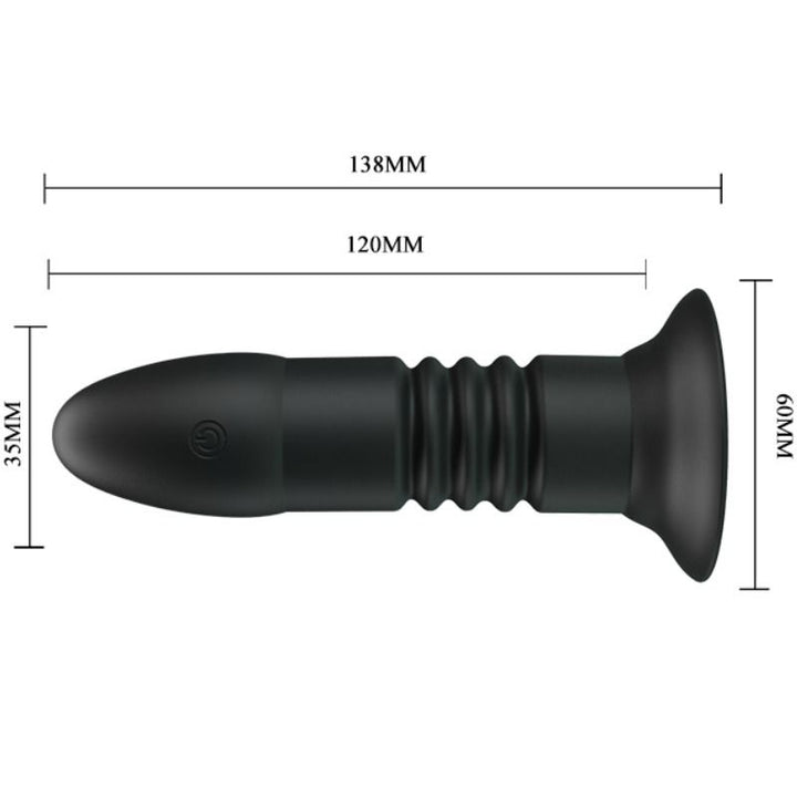 Pretty Love Plug Magic Jinger Up &amp; Down And Vibration — Black