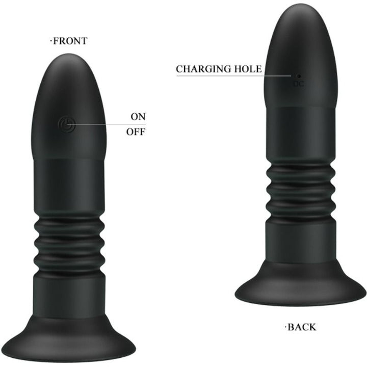 Pretty Love Plug Magic Jinger Up &amp; Down And Vibration — Black