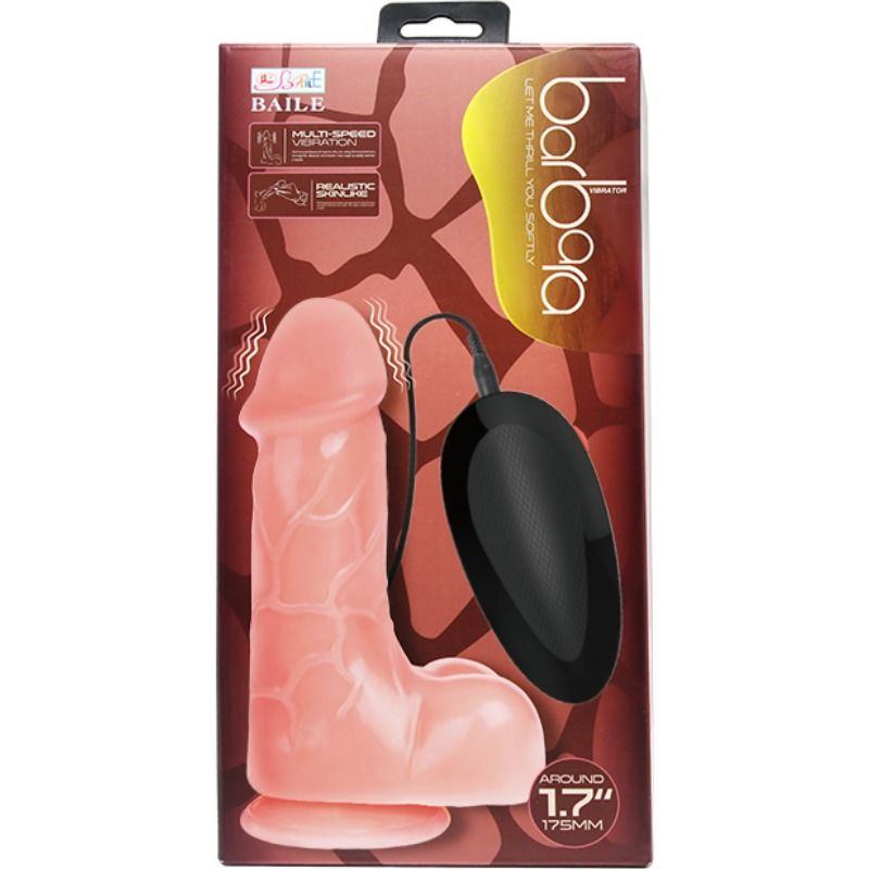 Baile - Natural Barbara Realistic Vibrator — Skin PVC