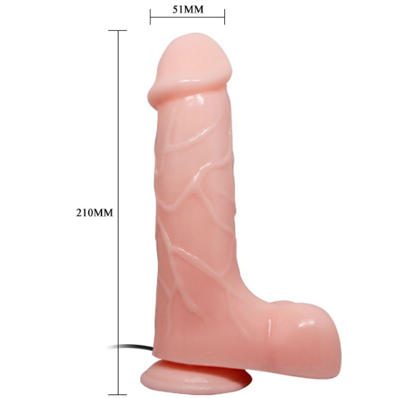 Baile - Natural Barbara Realistic Vibrator 21 CM — Skin PVC