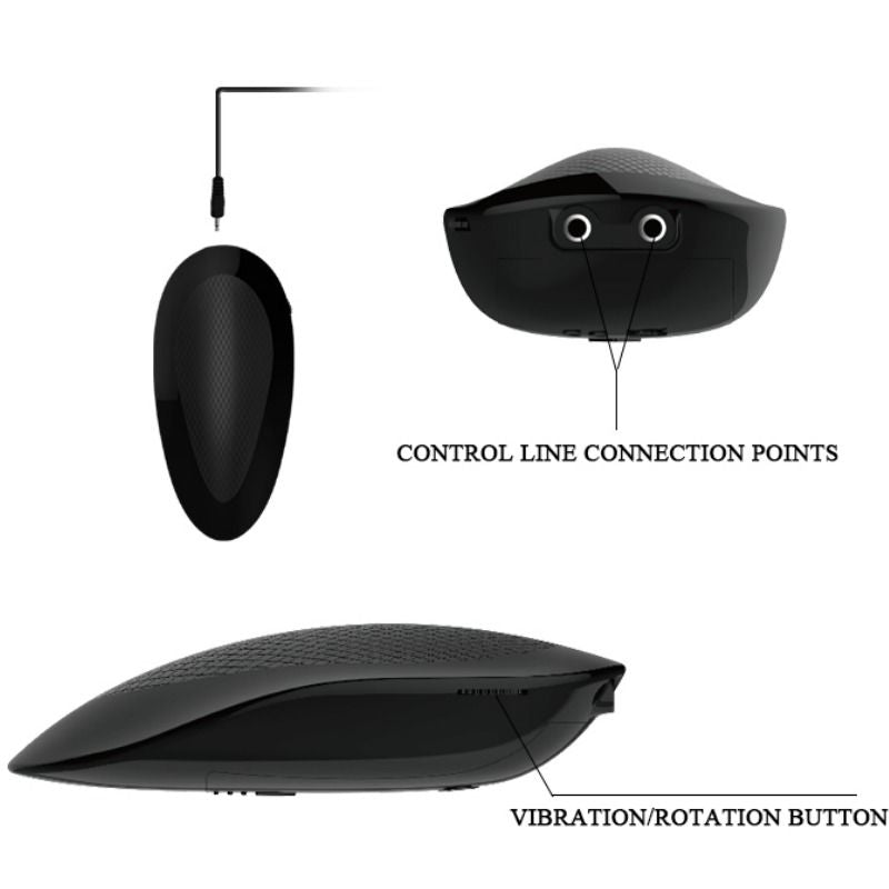 Baile - Oliver Realistic Vibrator With Rotation Function — Skin ABS