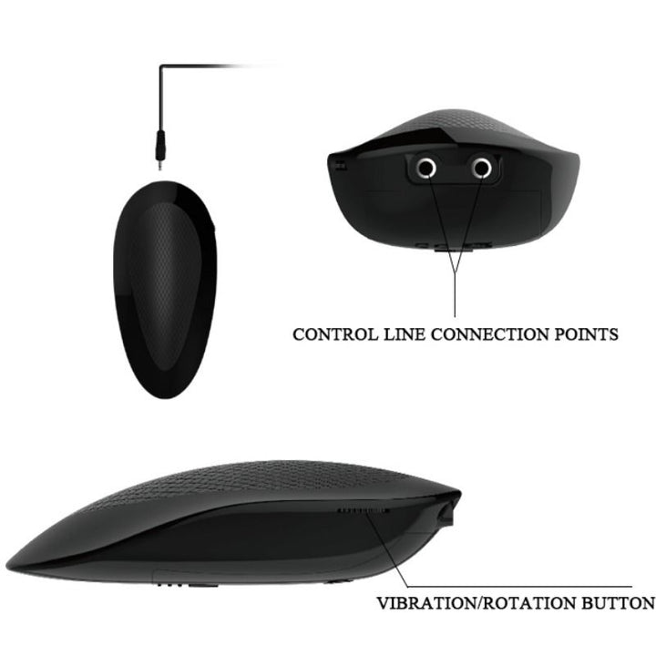 Baile - Oliver Realistic Vibrator With Rotation Function — Skin ABS