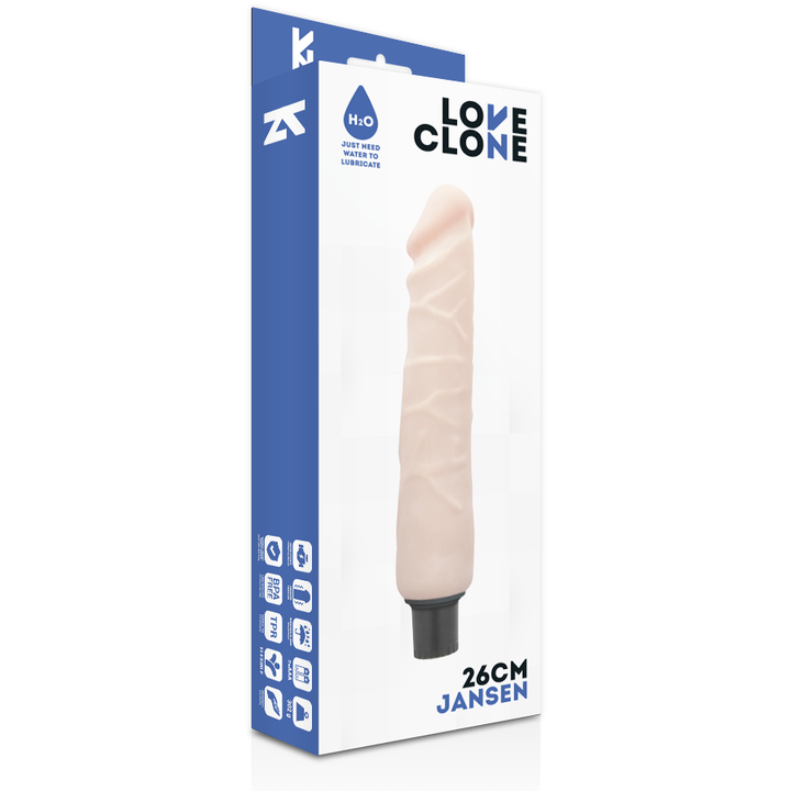 Loveclone Jansen Self Lubrication Vibrator 26 CM -O- 4.2 CM — Skin TPR