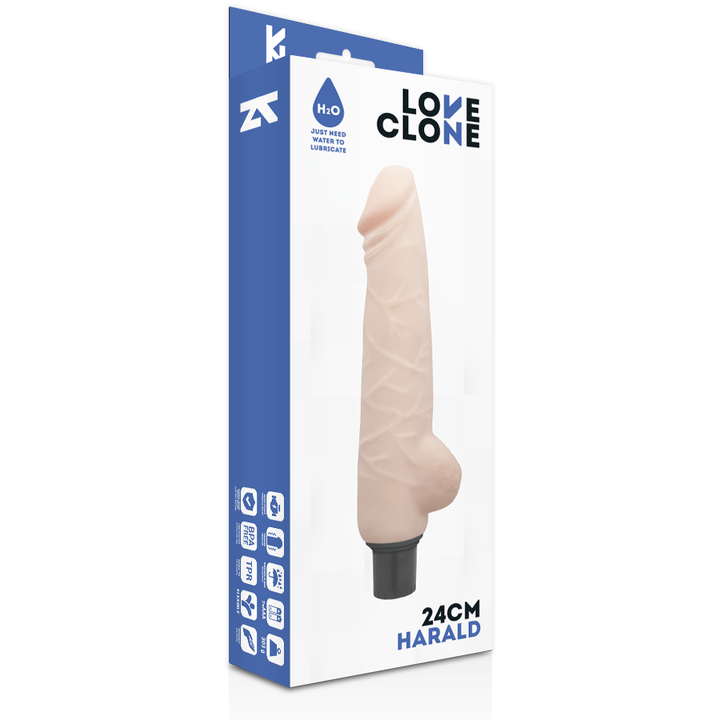 Loveclone Harald Self Lubrication Vibrator 24 CM -O- 4 CM — Skin TPR