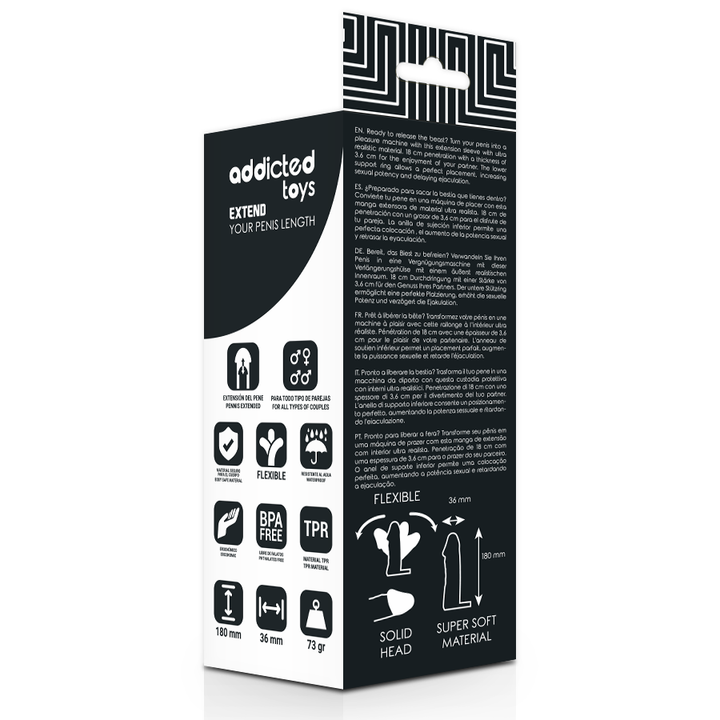 Addicted Toys - Extend Your Penis 18 CM