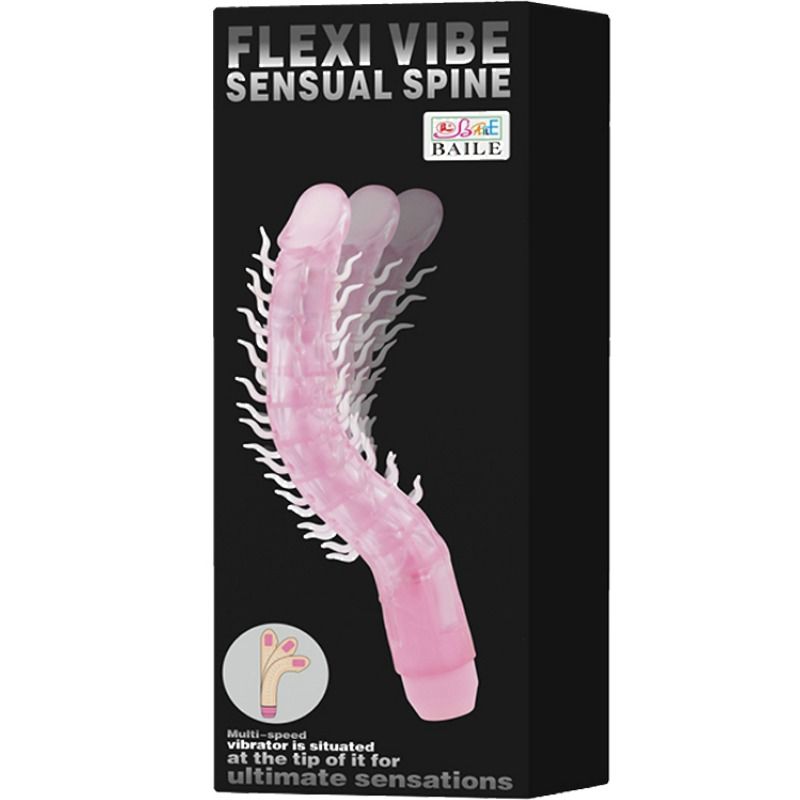 Baile - Flexi Vibe Sensual Spine Bendable Vibrating Dildo — Purple