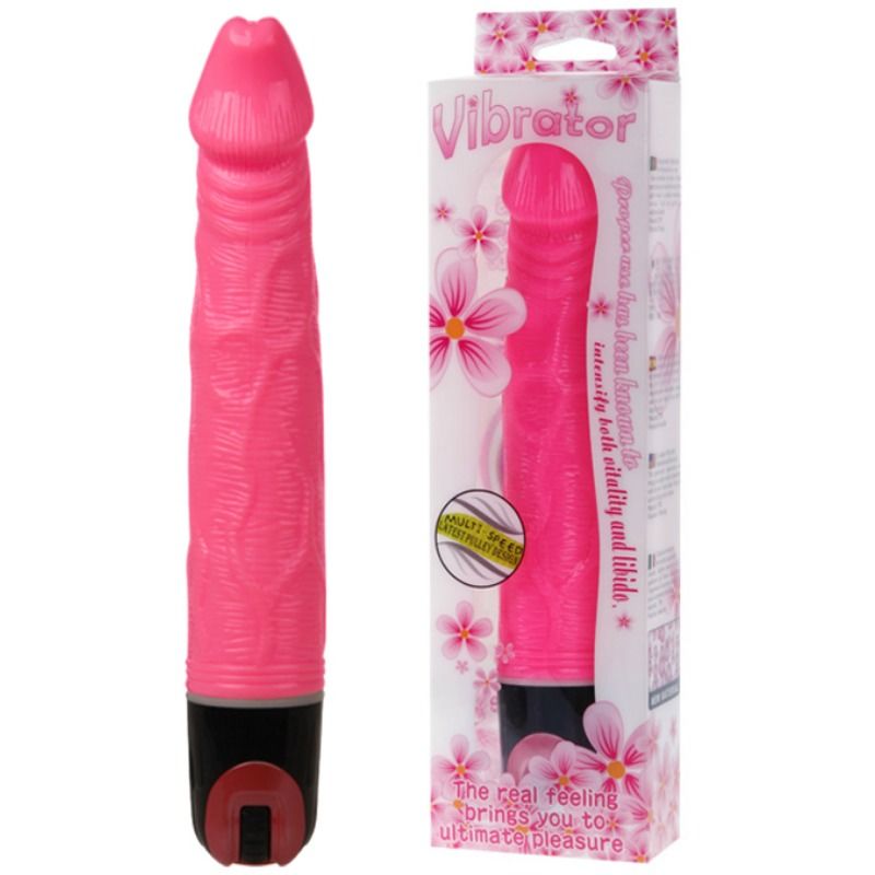 Baile - Vibrator Multispeed 21.5 CM Pink — Pink TPR