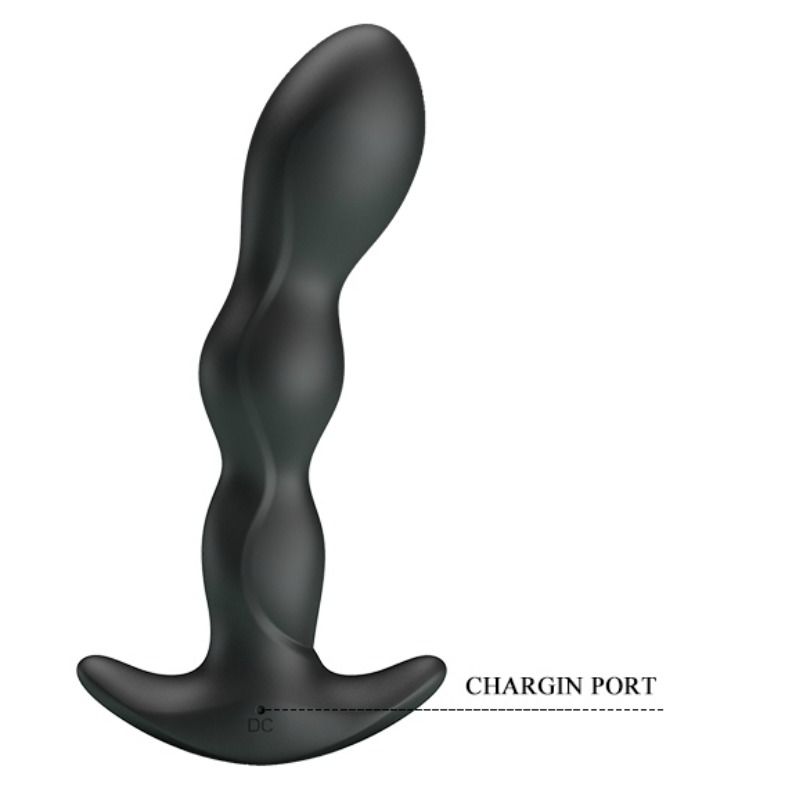 Pretty Love Anal Massager - 12 Vibration Modes — Black