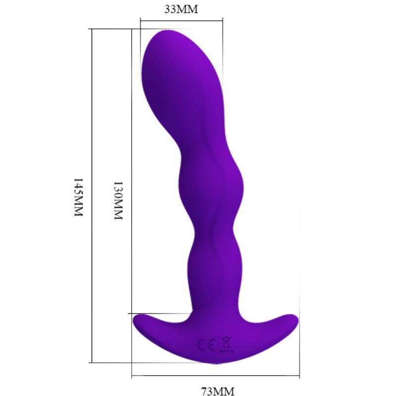 Anal Massager 12 Lilac Vibration Modes — Purple