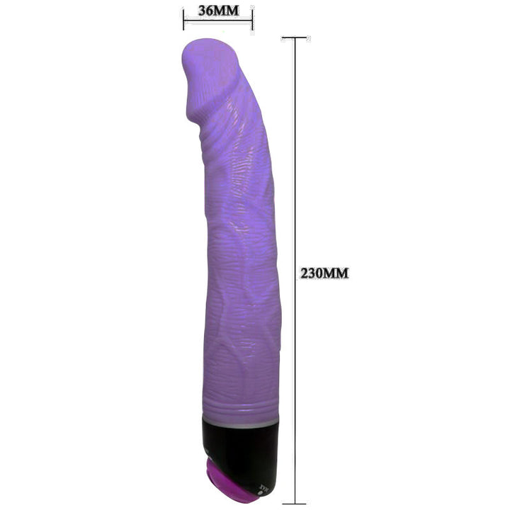 Baile - Adour Club Realistic Vibrator 23 CM Lilac — Purple TPR