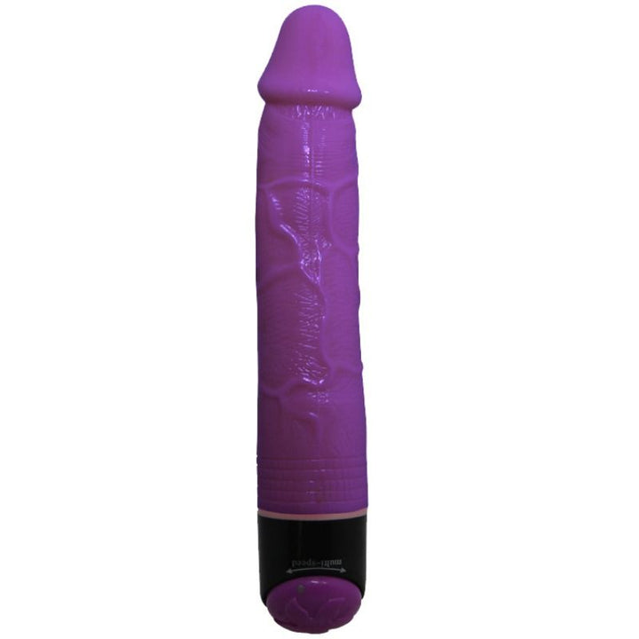 Baile - Colorful Sex Lilac Realistic Vibrator 23 CM — Purple TPR