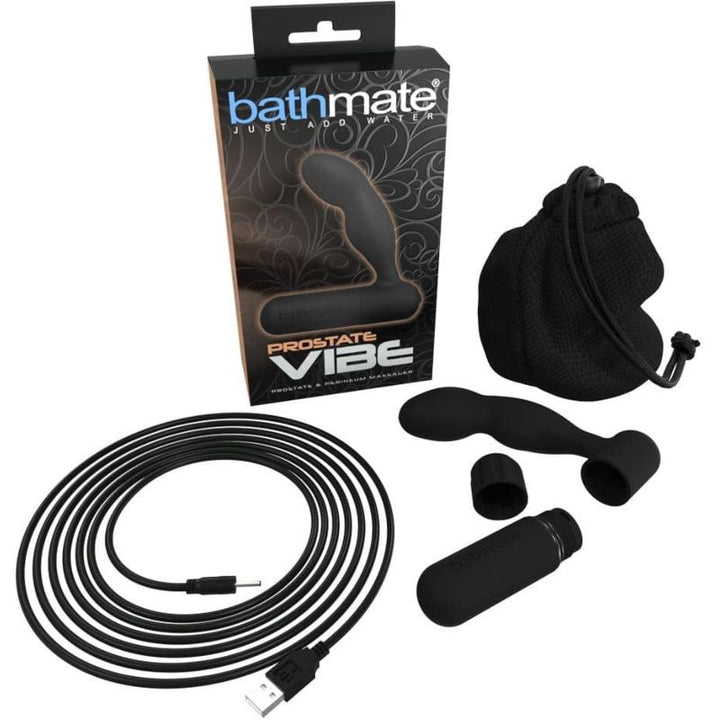 Bathmate Prostatic And Perineum Massager — Black, silicone